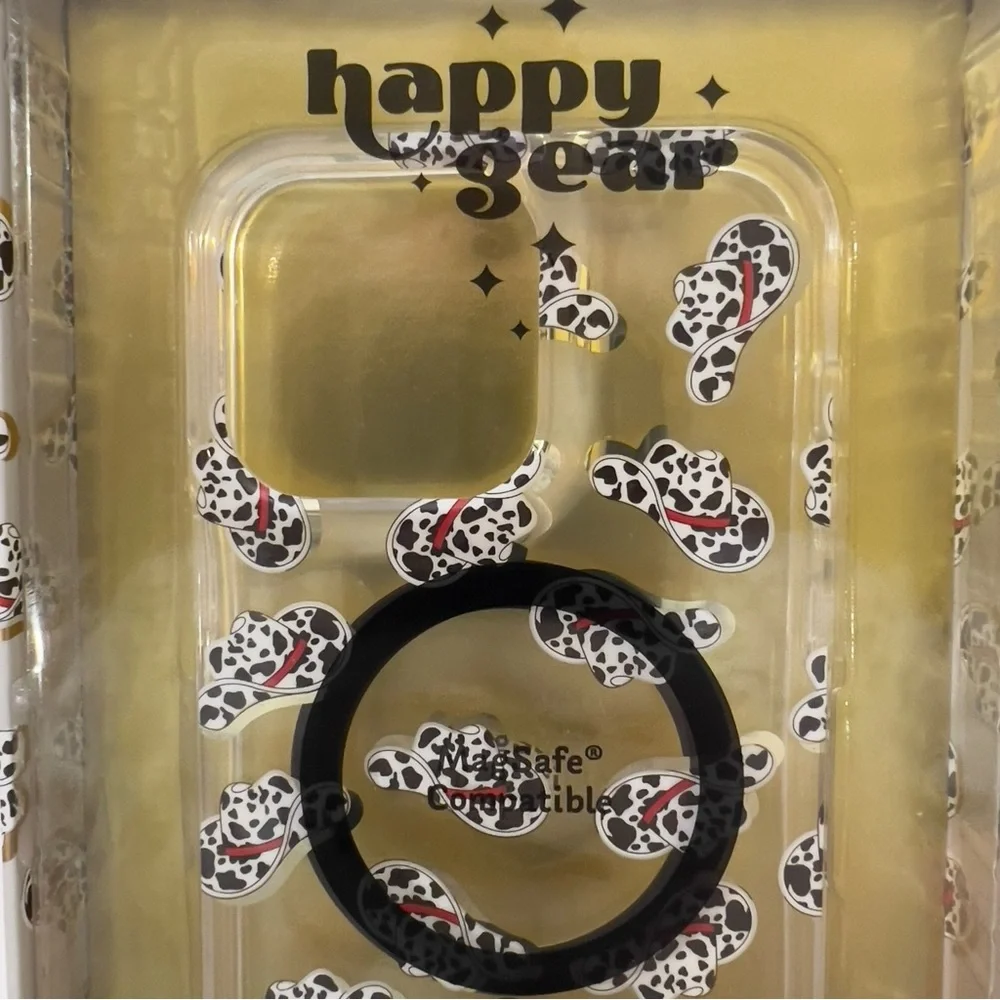 Happy Gear MagSafe Cow Print Cowboy Hat iPhone 14 & 13 Pro Max Case NOB